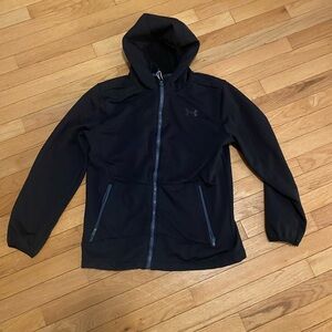 Under Armour Black Full-Zip Hooded Performance Jacket (NWOT) very nice